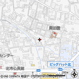 長野県長野市栗田114周辺の地図