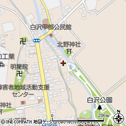 栃木県宇都宮市白沢町周辺の地図