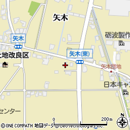 富山県砺波市矢木361周辺の地図