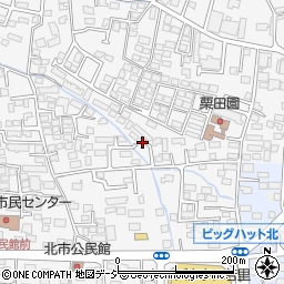 長野県長野市栗田116周辺の地図