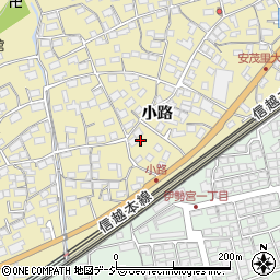 長野県長野市安茂里小路周辺の地図