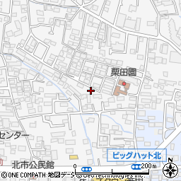 長野県長野市栗田118周辺の地図