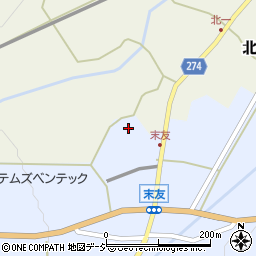 富山県小矢部市末友27周辺の地図
