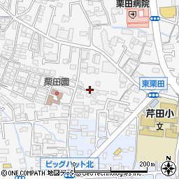 長野県長野市栗田100周辺の地図