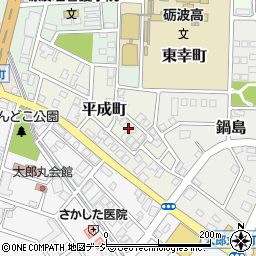 富山県砺波市平成町周辺の地図