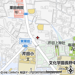 長野県長野市栗田13周辺の地図