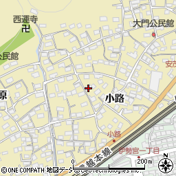 長野県長野市安茂里1380周辺の地図