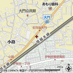 長野県長野市安茂里1347-6周辺の地図