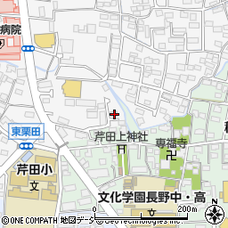 長野県長野市栗田1周辺の地図