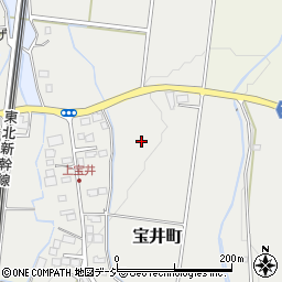 栃木県宇都宮市宝井町周辺の地図