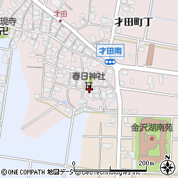 石川県金沢市才田町甲8周辺の地図