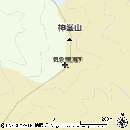 神峯山周辺の地図