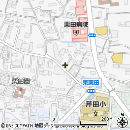 長野県長野市栗田43周辺の地図