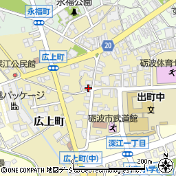 富山県砺波市広上町周辺の地図