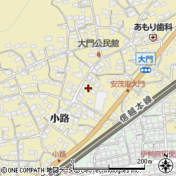 長野県長野市安茂里1336-2周辺の地図