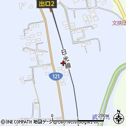 栃木県日光市小倉837-13周辺の地図