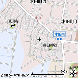 石川県金沢市才田町甲周辺の地図
