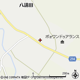 富山県小矢部市八講田249周辺の地図