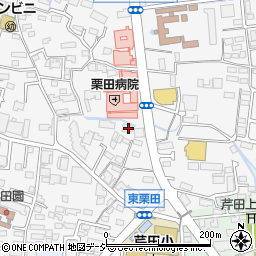 長野県長野市栗田34周辺の地図