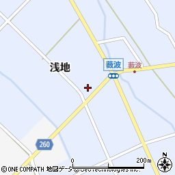 富山県小矢部市浅地285周辺の地図