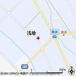 富山県小矢部市浅地289周辺の地図