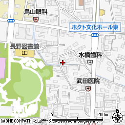 長野県長野市栗田196周辺の地図