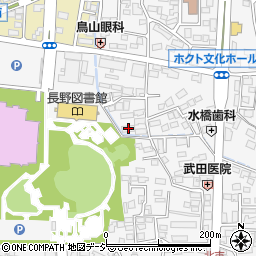 長野県長野市栗田208周辺の地図