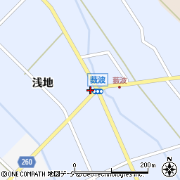 富山県小矢部市浅地280周辺の地図