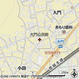大門公民館周辺の地図