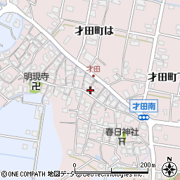 石川県金沢市才田町甲184周辺の地図