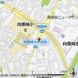 向粟崎小学校下周辺の地図