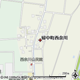 富山県富山市婦中町西余川周辺の地図