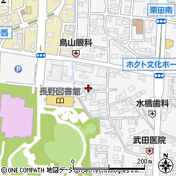 長野県長野市栗田212周辺の地図