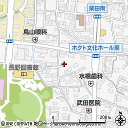 長野県長野市栗田197周辺の地図