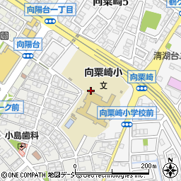 内灘町役場　向粟崎学童保育クラブ周辺の地図