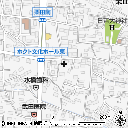 長野県長野市栗田166周辺の地図