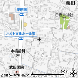 長野県長野市栗田165周辺の地図