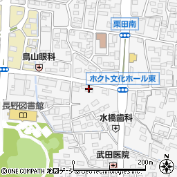 長野県長野市栗田193周辺の地図