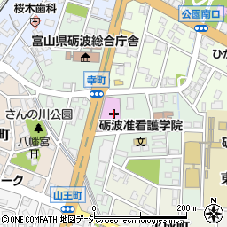富山県砺波市幸町周辺の地図