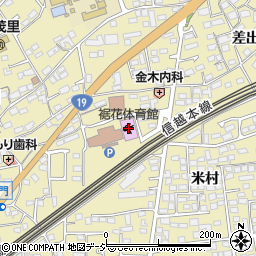 長野市裾花体育館周辺の地図