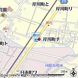 石川県金沢市岸川町チ1周辺の地図