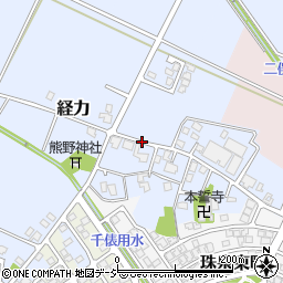 富山県富山市経力周辺の地図