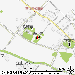 鉄心寺周辺の地図