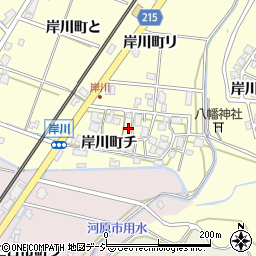 石川県金沢市岸川町（チ）周辺の地図