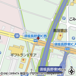 ラーメン人力車 須坂インター店周辺の地図