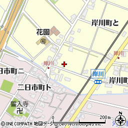 石川県金沢市岸川町（へ）周辺の地図