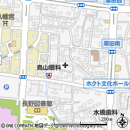長野県長野市栗田1724周辺の地図