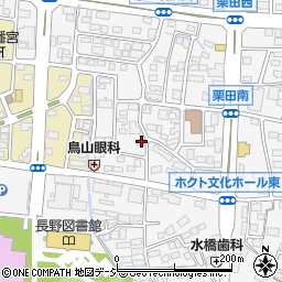 長野県長野市栗田1721周辺の地図