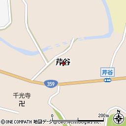 富山県砺波市芹谷周辺の地図