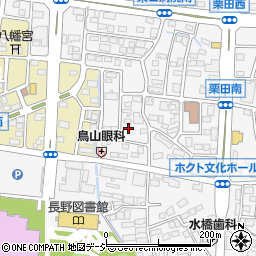 長野県長野市栗田1726周辺の地図